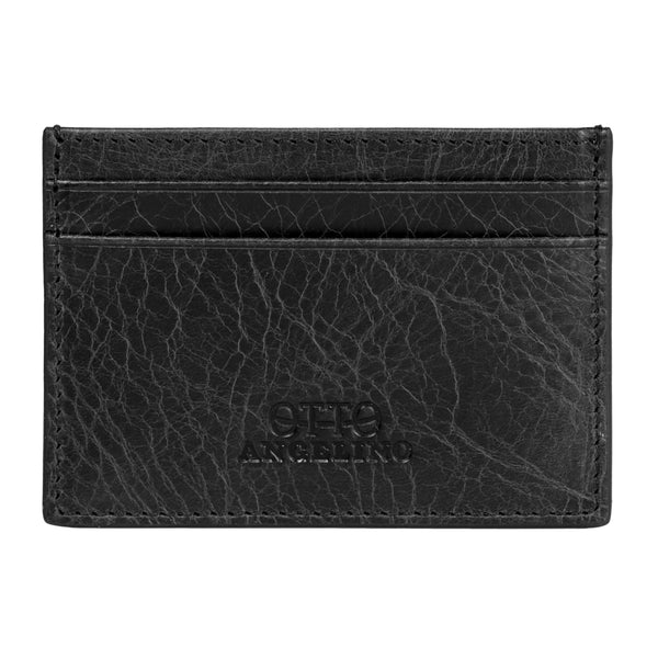 Otto Angelino Top Grain Leather Wallet, Bank Cards, Money, Driver's License, RFID Blocking