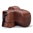 MegaGear Nikon Z5 Ever Ready Genuine Leather Camera Case, Bag and Accessories - Brown-1