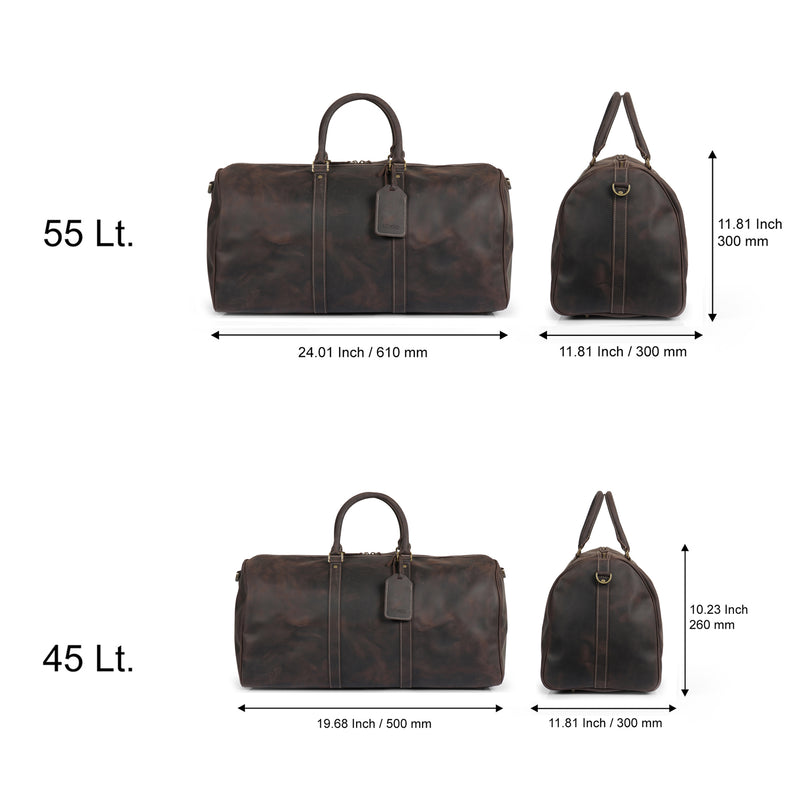 Leathario Travel Duffle Bag For Men Women Genuine Leather Overnight  Weekender Bag Vintage Luggage Carry On Airplane Large Retro Unisex