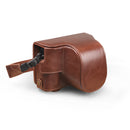 MegaGear MG1980 Ever Ready Genuine Leather Camera Case compatible with Fujifilm X-E4 - Brown