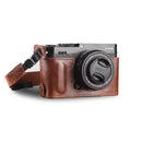 MegaGear MG1982 Ever Ready Genuine Leather Camera Half Case compatible with Fujifilm X-E4 - Brown
