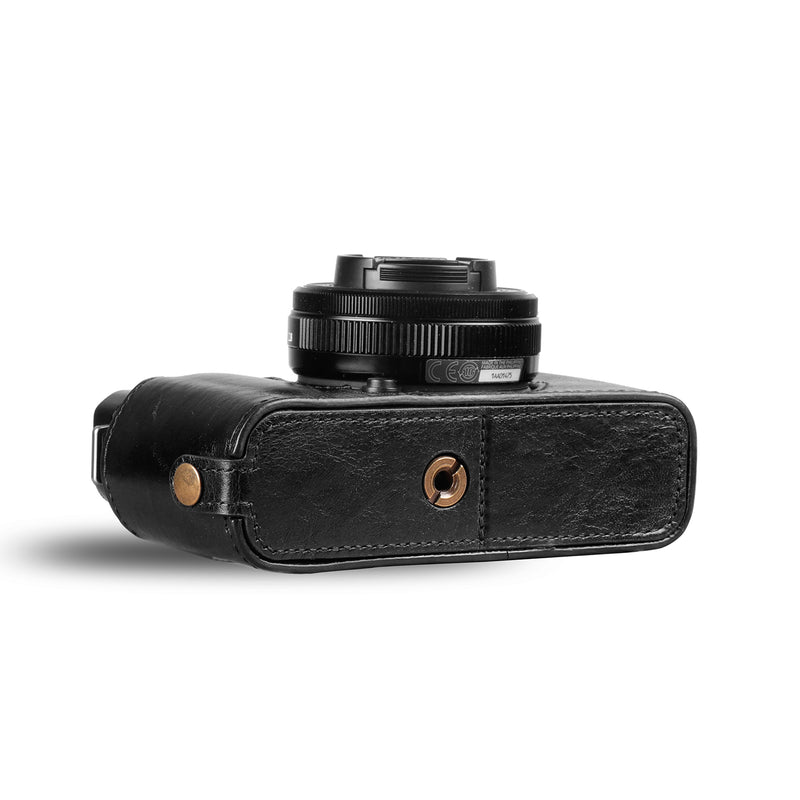 MegaGear Ever Ready Echt Lederen Half Camera Case Compatibel met Fujifilm X100VI - Zwart MegaGear Ever Ready Echt Lederen Half Camera Case Compatibel met Fujifilm X100VI - Zwart