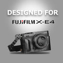 MegaGear MG1981 Ever Ready Genuine Leather Camera Half Case compatible with Fujifilm X-E4 - Black