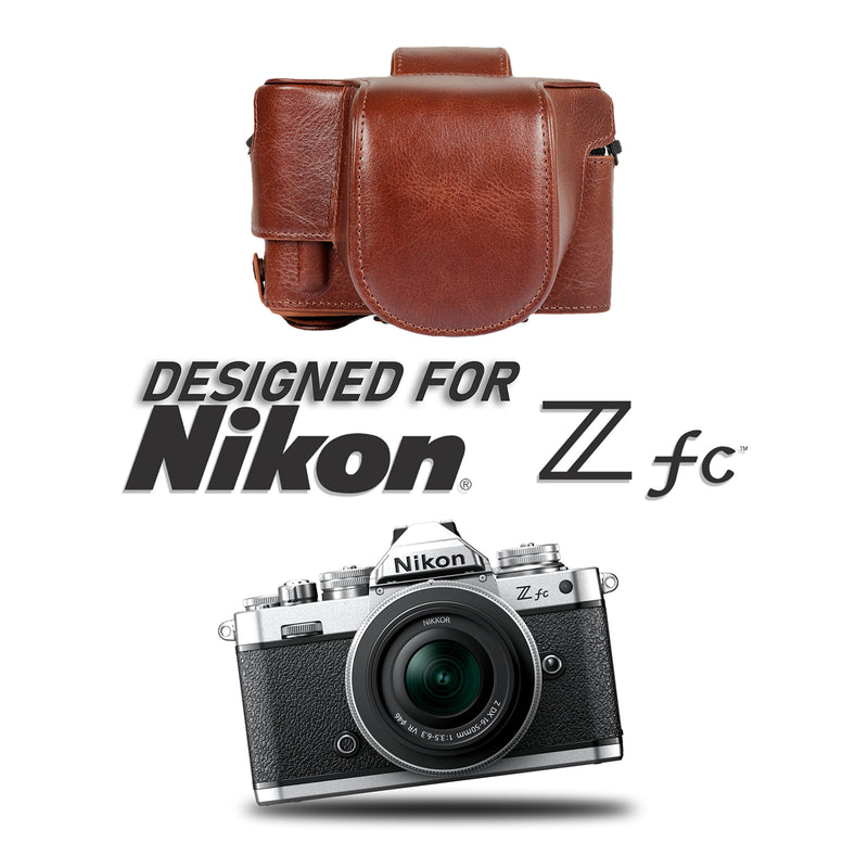 NEW handwork Photo Camera Genuine leather cowhide Bag Body BOX Case For nikon  ZF Protective cover