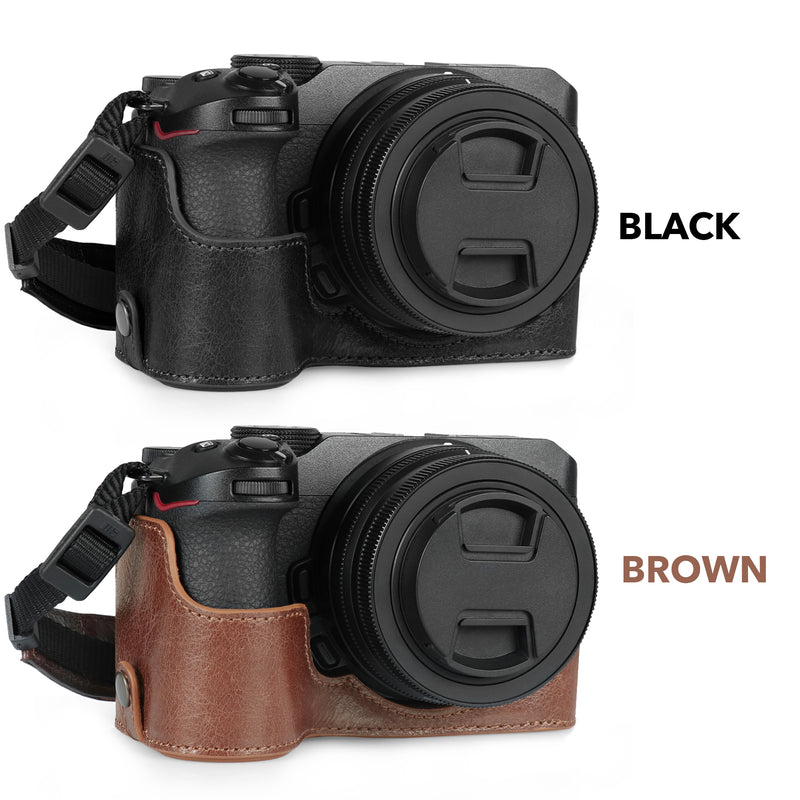 MegaGear Nikon Z50 Ever Ready Top Grain Leather Camera Half Case