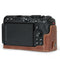 MegaGear Nikon Z30 Genuine Leather Camera Half Case and Strap