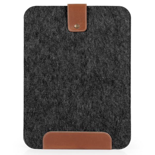 MegaGear Handcrafted Personalized Fine Leather and Fleece Sleeve Bag for MacBook Pro and Air, 16 Inch, 15 Inch, 14 Inch, 13 Inch & 13.3 Inch, iPad Pro 12.9‑inch Case (4th & 3rd Gen) Tablets
