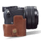 MegaGear Sony Alpha A7C Ever Ready Genuine Leather Camera Half Case, Bag and Accessories - Brown-2