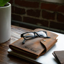 Londo Personalized Top Grain Leather Portfolio with Notepad (Snap Closure & Lock)