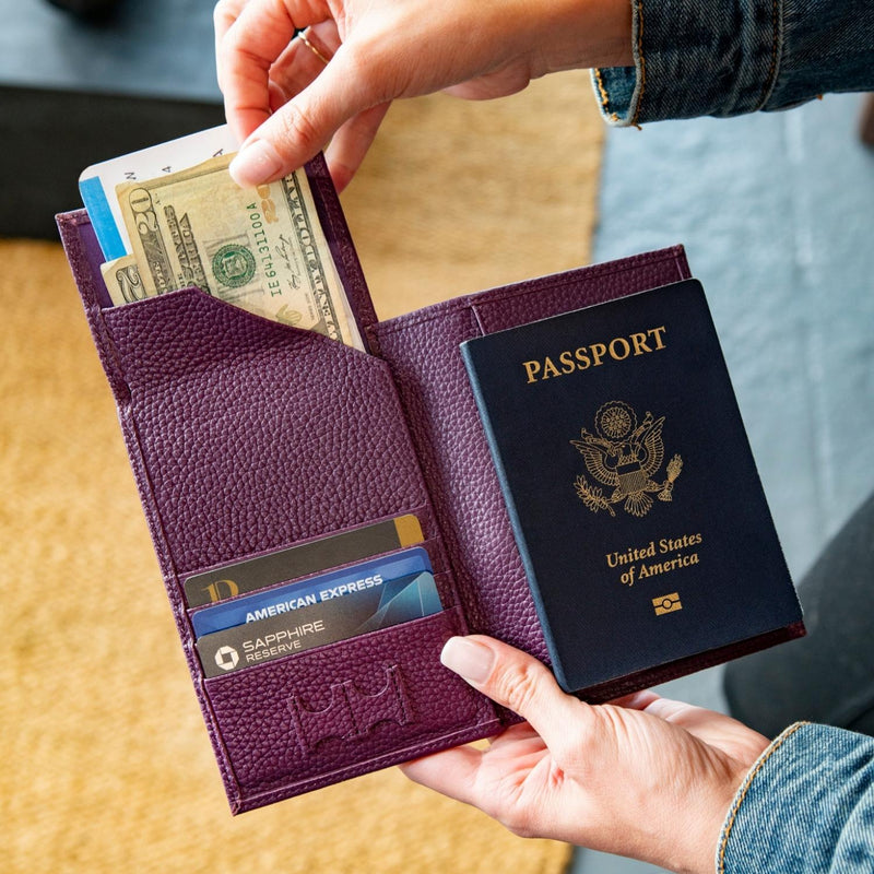New Passport Holder Passport Wallet Rfid Blocking For Men And Women Designer  Passport Cover - Temu Italy