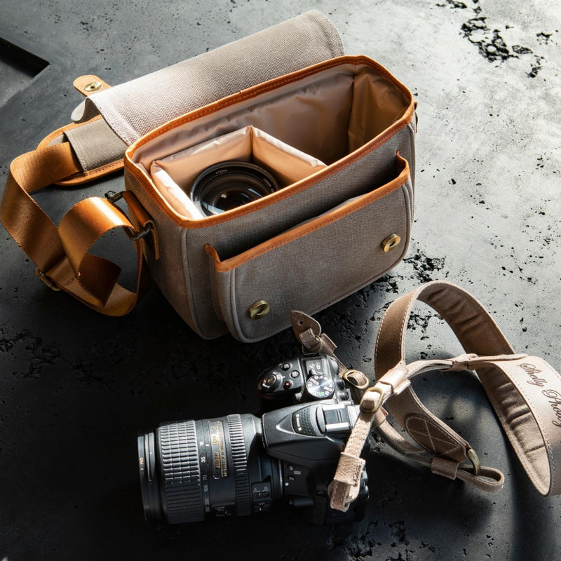 MegaGear Sequoia Canvas Camera Bag Compatible with Canon, Nikon, Sony SLR/DSLR Mirrorless Cameras