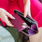 Otto Angelino Leather Zippered Clutch with Phone Compatible Slots