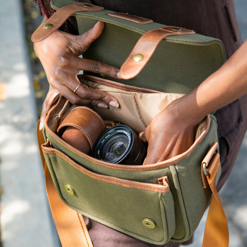 canvas leather camera backpack MegaGear Sequoia Canvas Camera Bag Compatible with Canon, Nikon, Sony – MegaGear Store
