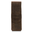 Londo Genuine Leather Pen and Pencil Case with Tuck in Flap 