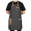 Otto Angelino Personalized Canvas Cooking Apron, Working Apron with Customization, Workshop Apron with Pockets, Woodworking Apron with Tool Pockets