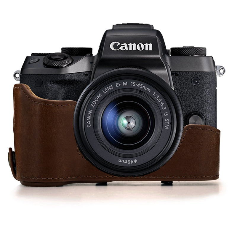 MegaGear Canon EOS M5 (15-45mm) Ever Ready Leather Camera 