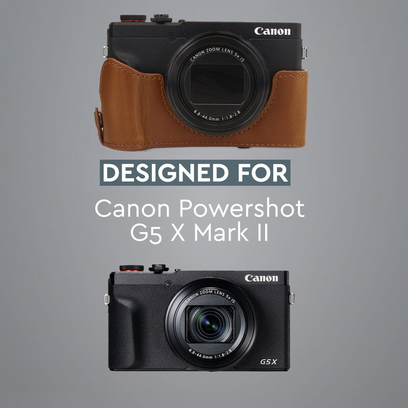 MegaGear Canon PowerShot G5 X Mark II Ever Ready Leather 