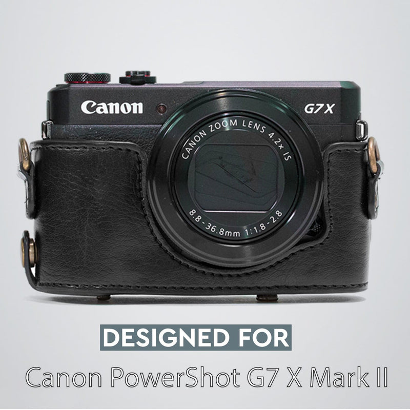 MegaGear Canon PowerShot G7 X Mark II Ever Ready Leather Camera Case –  MegaGear Store