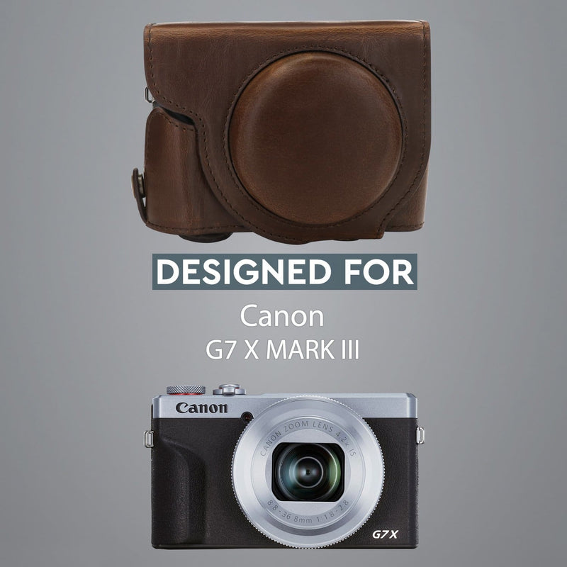 MegaGear Canon PowerShot G7 X Mark III Ever Ready Leather 