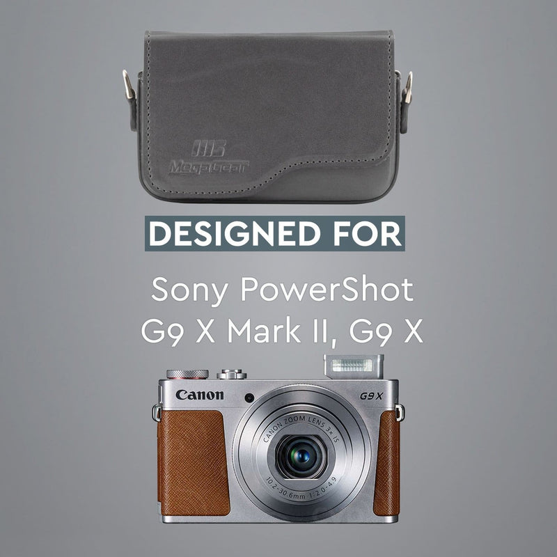 MegaGear Canon PowerShot G9 X Mark II G9 X Leather Camera Case