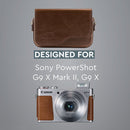 MegaGear Canon PowerShot G9 X Mark II Leather Camera Case 