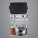 MegaGear Canon PowerShot G9 X Mark II Leather Camera Case 