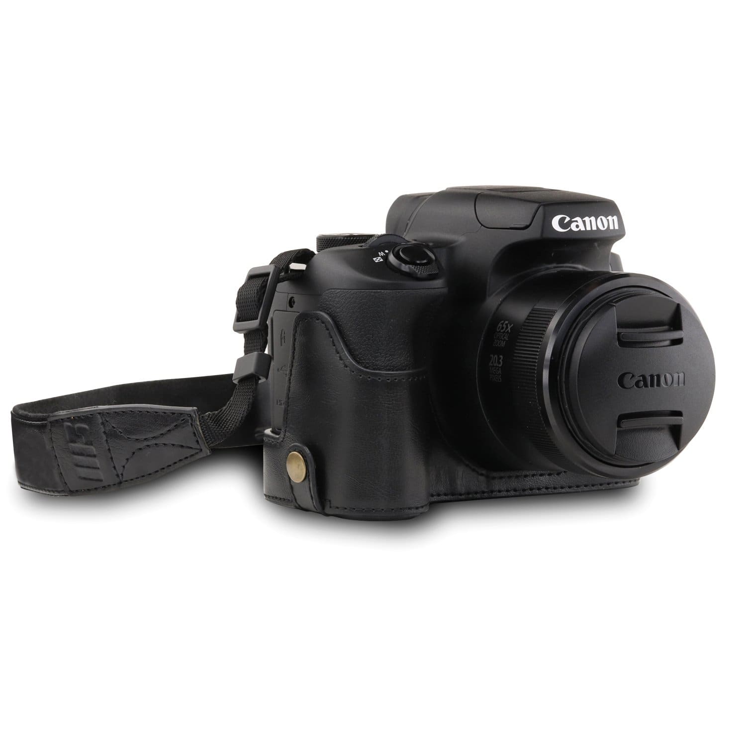 MegaGear Canon PowerShot SX70 HS Ever Ready Leather Camera Half
