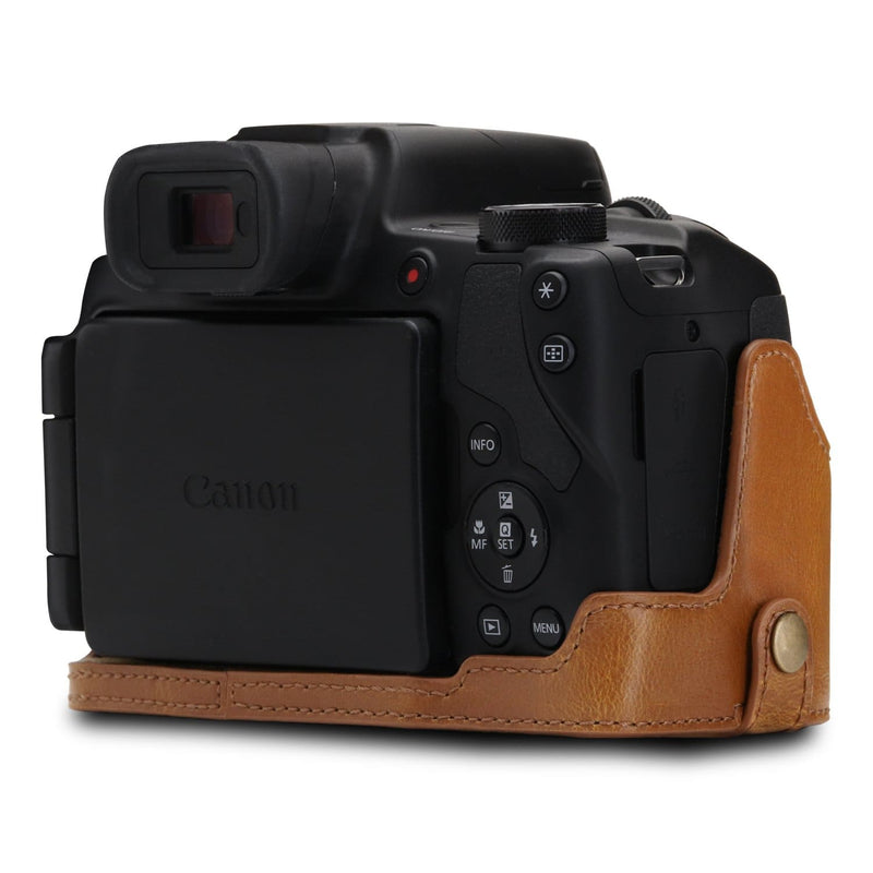 MegaGear Canon PowerShot SX70 HS Ever Ready Leather Camera Half