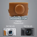 MegaGear Canon PowerShot SX740 HS SX730 Ever Ready Leather 