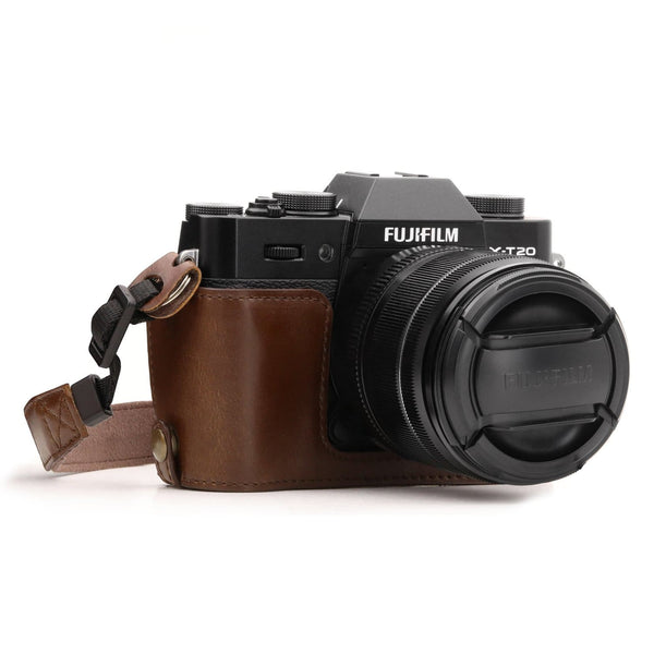  Megagear MG1604 Leica D-Lux 7 Ever Ready Genuine Leather  Camera Half Case And Strap - Brown : Electronics