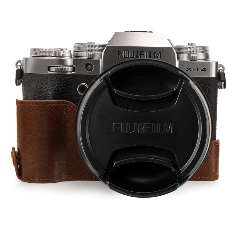 Handmade Leather Camera Case Retro Half Body Cover Protector For Fuji Xt5  Xt4 Xt30 Xs10 X100v Photography Camera Accessories
