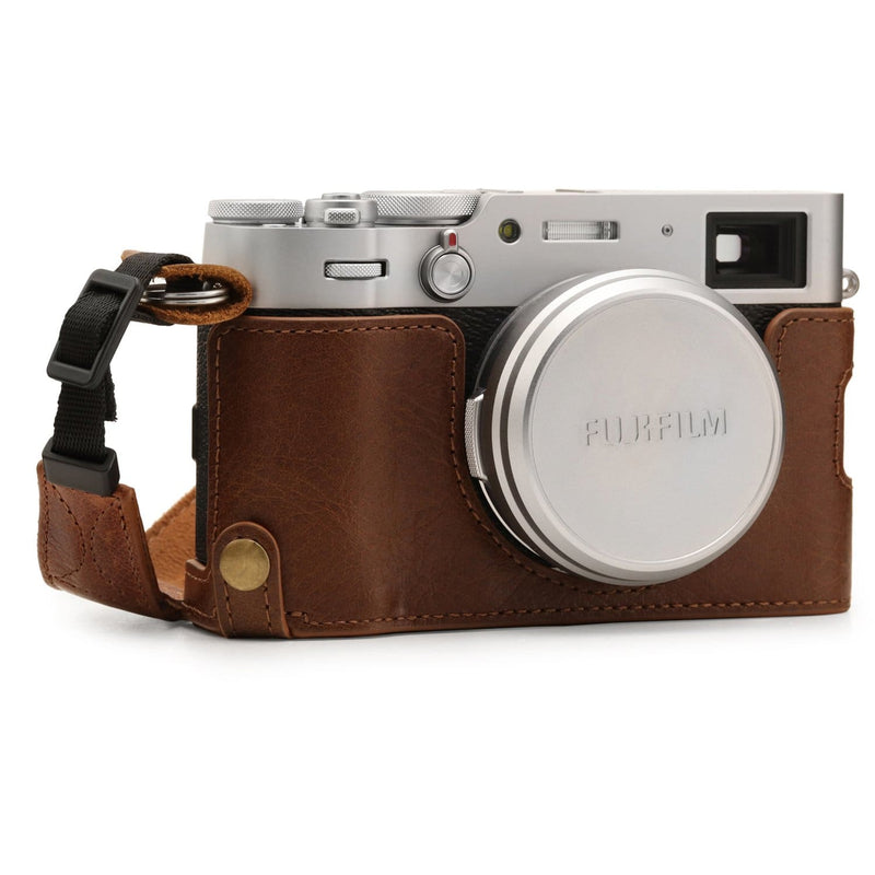 MegaGear Fujifilm X100V Ever Ready Top Grain Leather Camera Half Case –  MegaGear Store