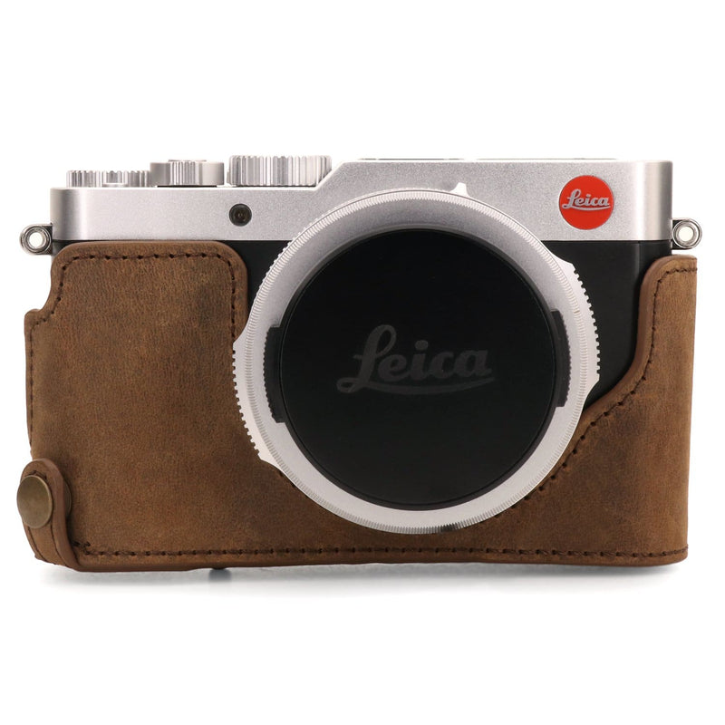 MegaGear MG1699 Ever Ready Genuine Leather Camera Case Compatible with Leica D-Lux 7 - Red
