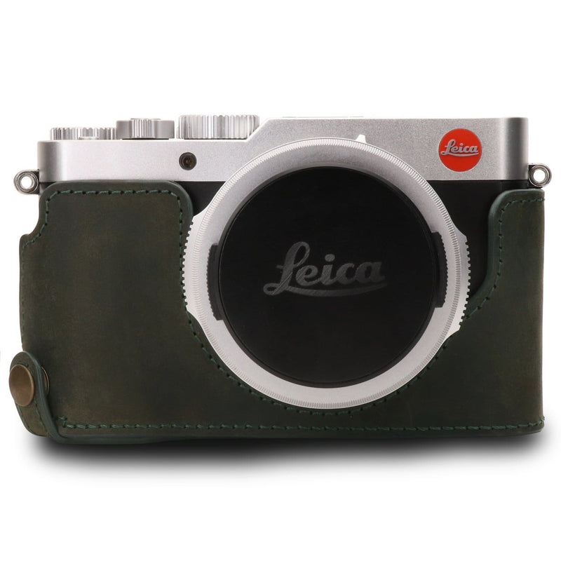 MegaGear Leica D-Lux 7 Ever Ready Genuine Leather Camera Half Case (Green)