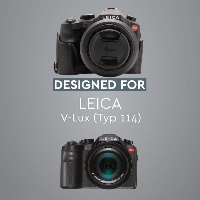 MegaGear Leica V-Lux (Typ 114) Ever Ready Genuine Leather 