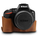 MegaGear Nikon D3500 Ever Ready Leather Camera Case and 