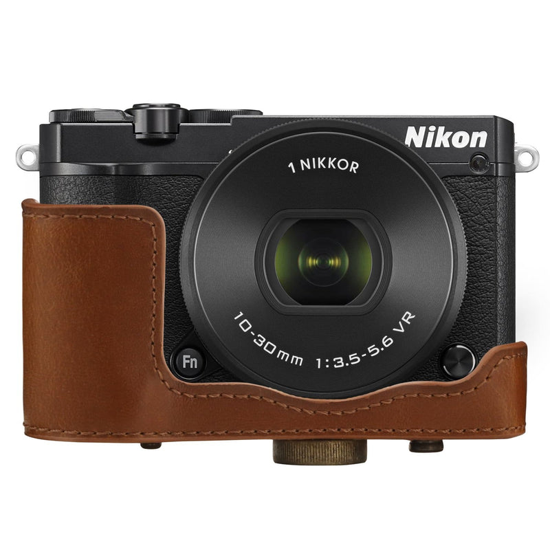 MegaGear Nikon 1 J5 (10-30mm) Ever Ready Leather Camera Case