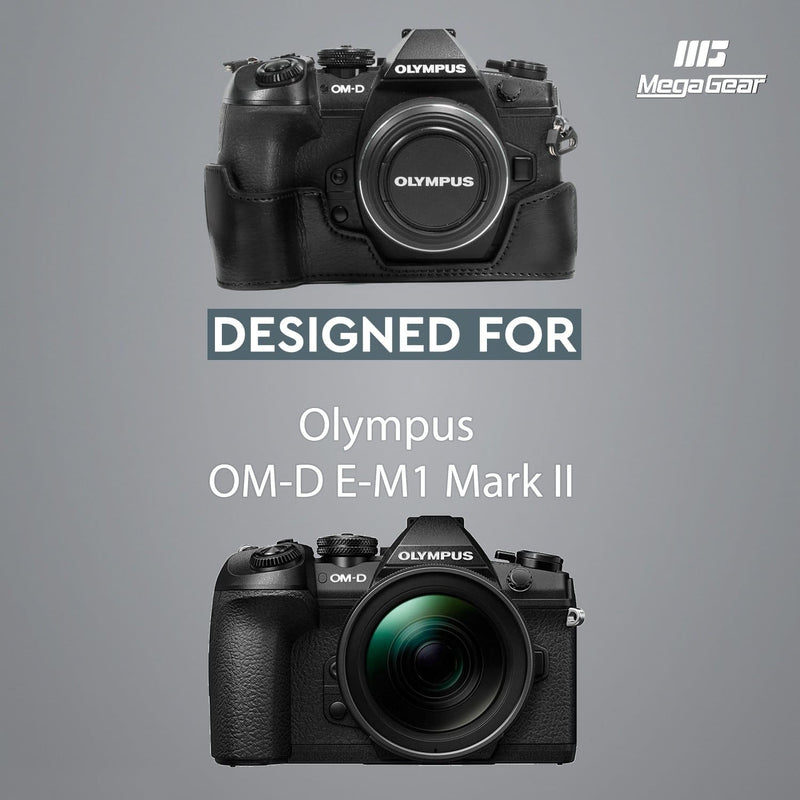 MegaGear Olympus OM-D E-M1 Mark III II Ever Ready Leather 