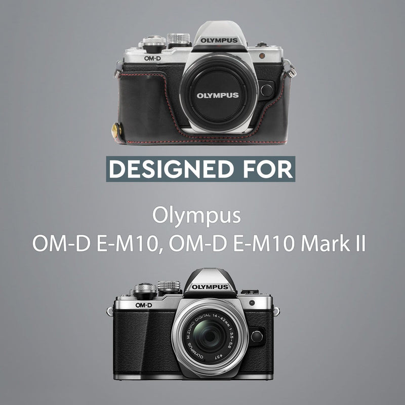 MegaGear Olympus OM-D E-M10 Mark II Ever Ready Leather 