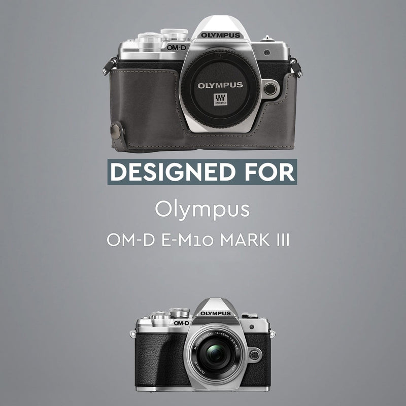 MegaGear Olympus OM-D E-M10 Mark III Ever Ready Leather 