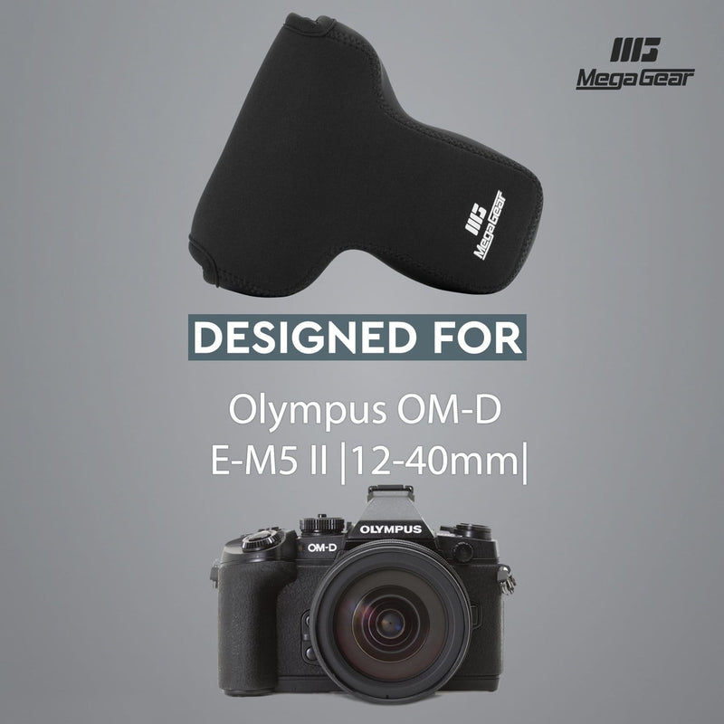 MegaGear MG636 Olympus OM-D E-M10 Mark II, E-M10 (14-42mm) Ever Ready Leather Camera Case with Carrying Strap - Black MegaGear MG636 Olympus OM-D E-M10 Mark II, E-M10 (14-42mm) Ever Ready Leather Camera Case with Carrying Strap - Black