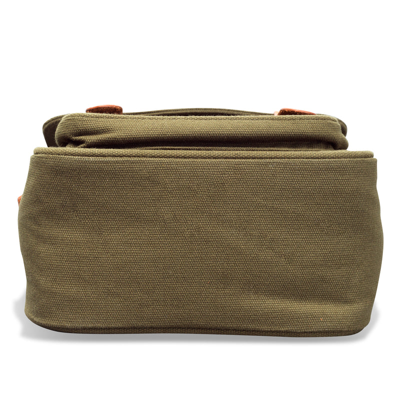 Vintage Canon Green Canvas Camera Bag with Pockets, Detachable Shoulder  Strap
