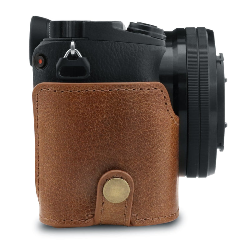 MegaGear Sony ZV-E10 Ever Ready Genuine Leather Camera Half Case – MegaGear  Store