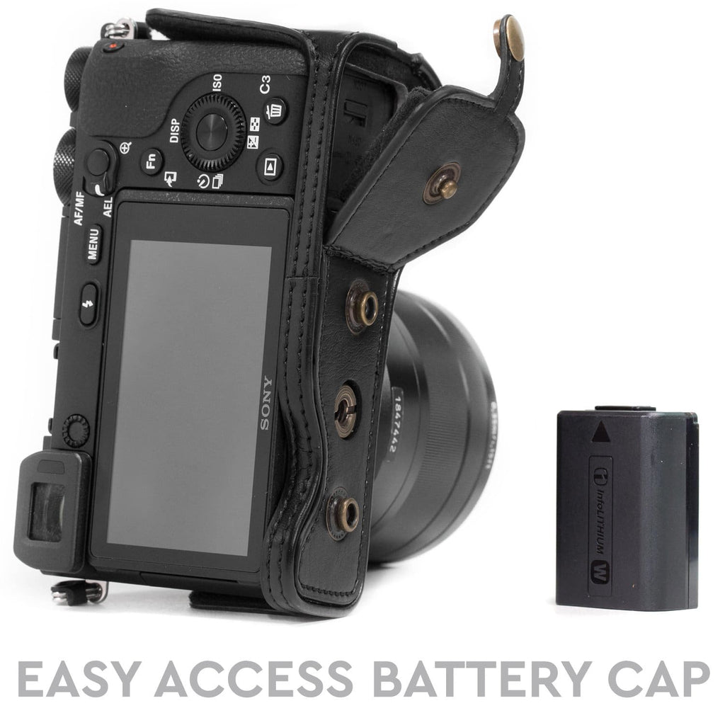 MegaGear Sony Alpha A6500 (16-50 mm) Ever Ready Custodia in ecopelle MegaGear Sony Alpha A6500 (16-50 mm) Ever Ready Custodia in ecopelle