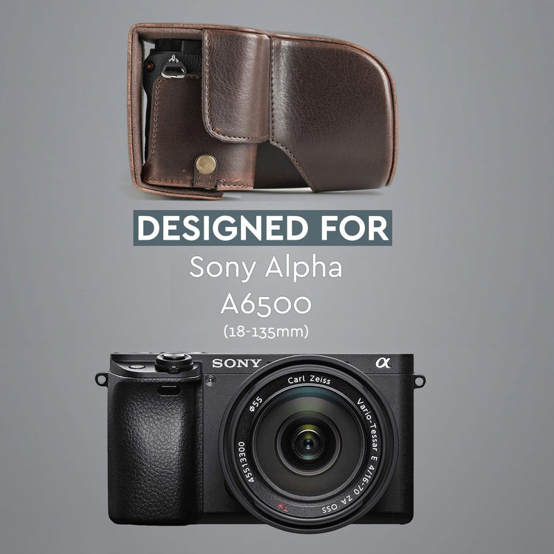 MegaGear Sony Alpha A6500 (18-135mm) Ever Ready Leather 