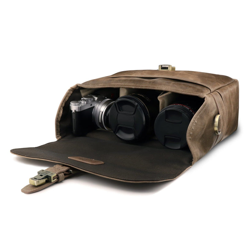MegaGear Torres Mini Genuine Leather Camera Messenger