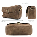 MegaGear Torres Genuine Leather Camera Messenger Bag for 