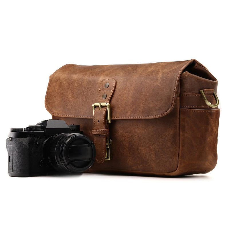 MegaGear Torres Top Grain Leather Camera Messenger Bag for