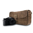 MegaGear Torres Genuine Leather Camera Messenger Bag for 