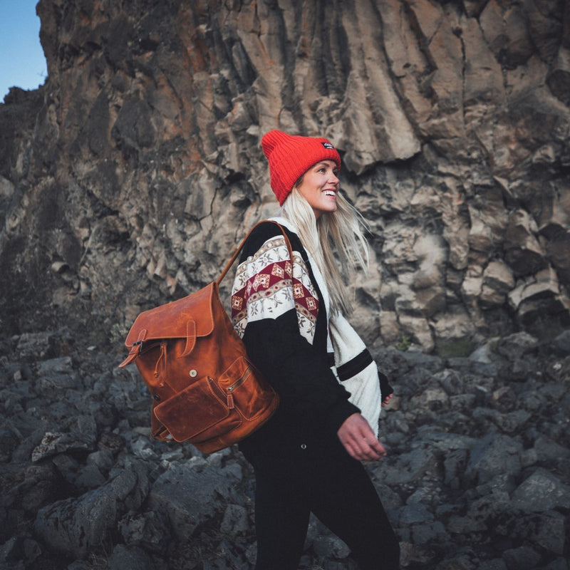 MegaGear Valley Handcrafted Leather Backpack